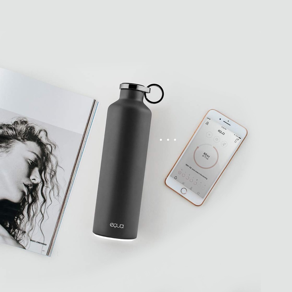Equa Smart Water Bottle - Dark Grey