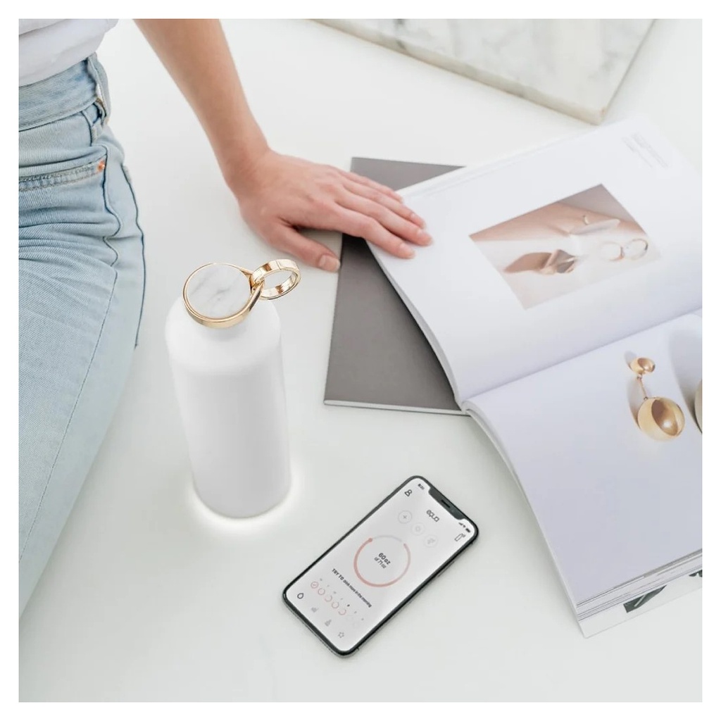 Equa Smart Water Bottle - Snow White