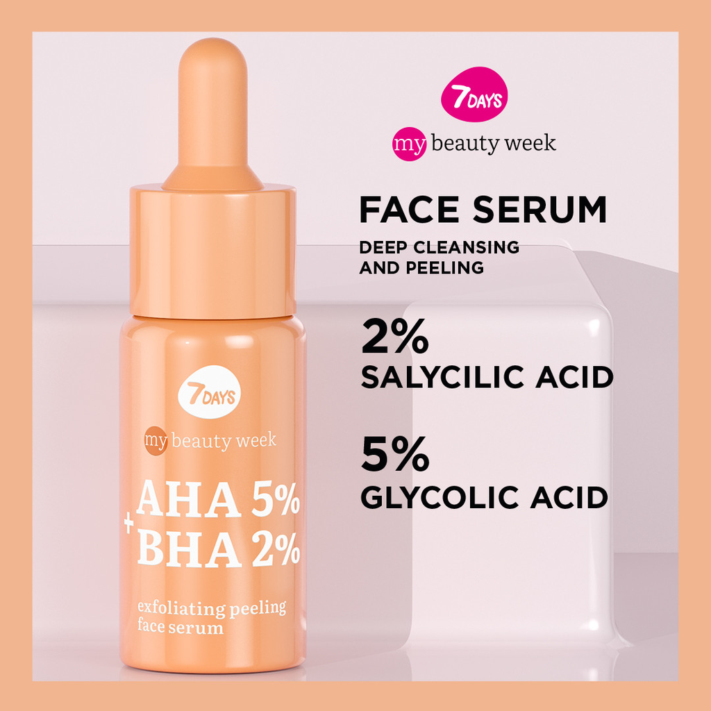 Exfoliating Peeling Face Serum AHA 5% + BHA 2%
