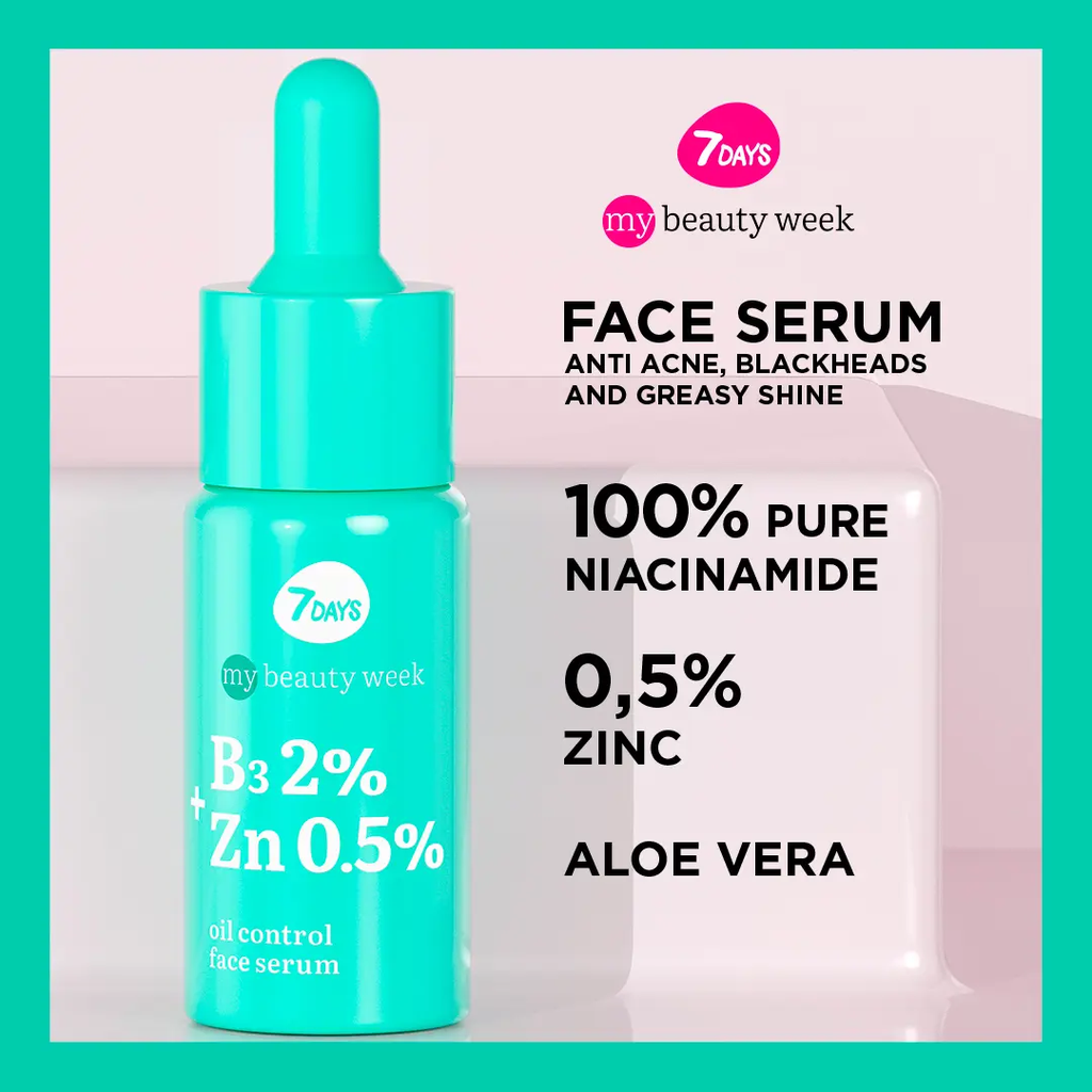 Oil Control Face Serum Vitamin B3 2% + Zinc 0.5%