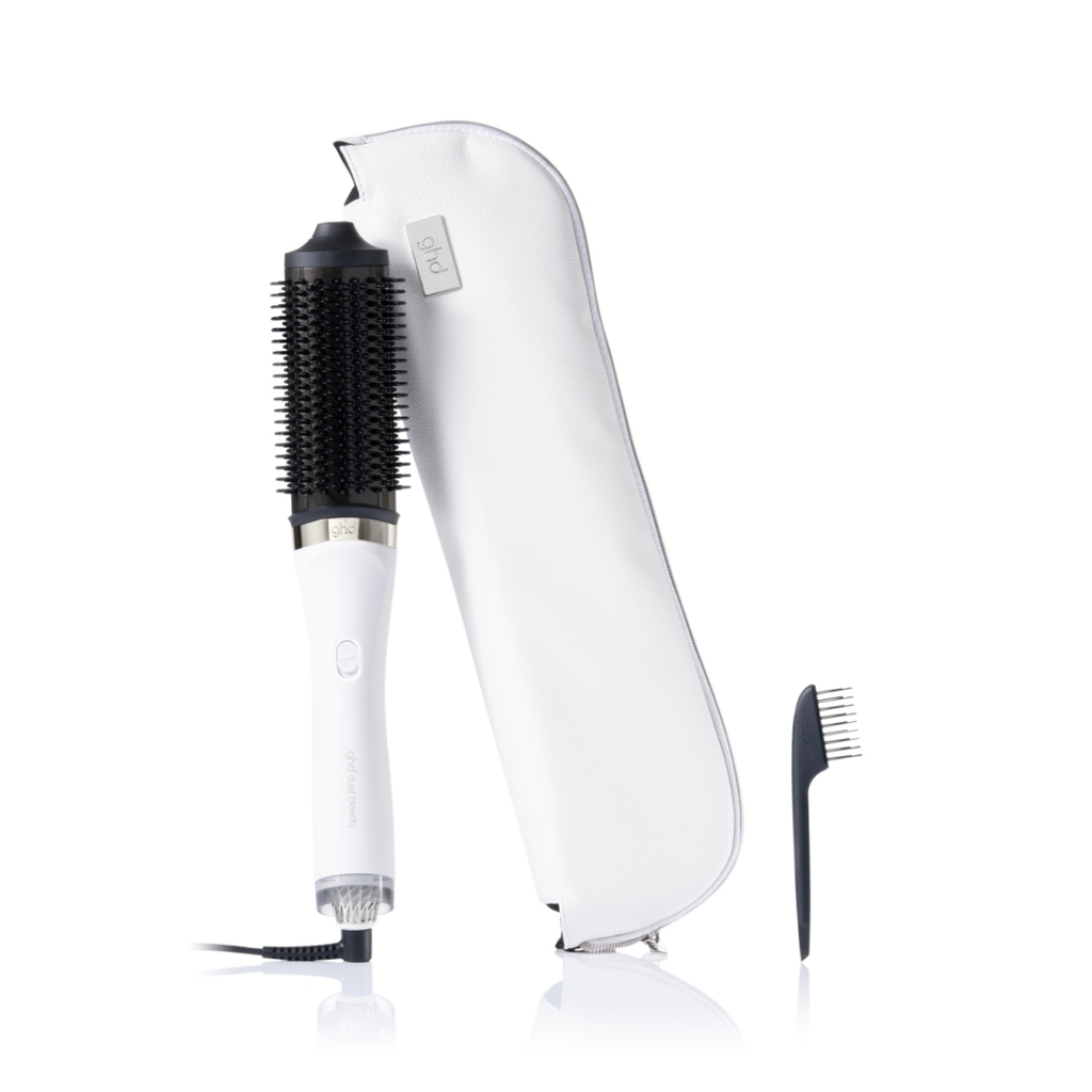 duet blowdry 2-in-1 hair dryer brush white
