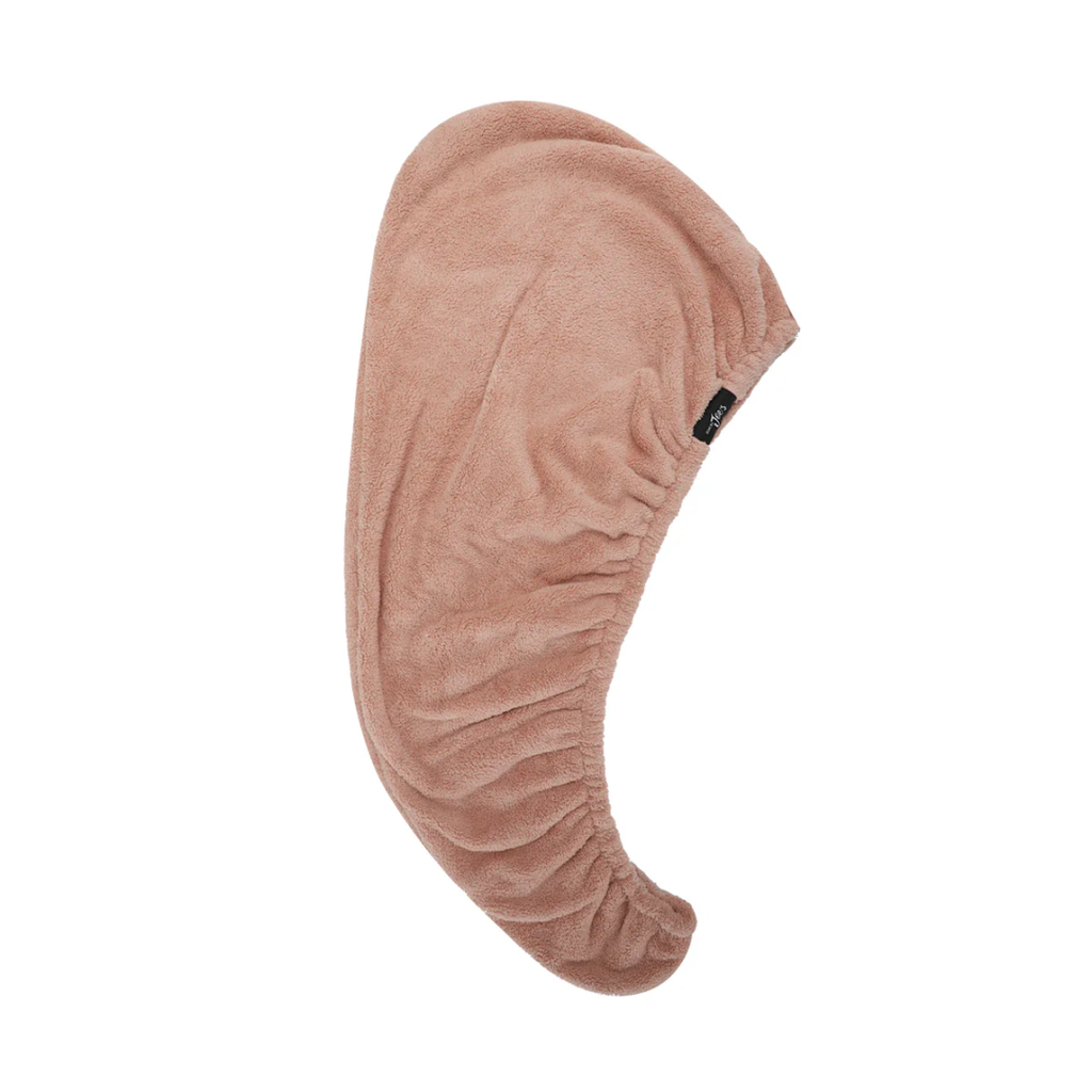 Hair Towel & Satin Pillow Case Set - Caramel 