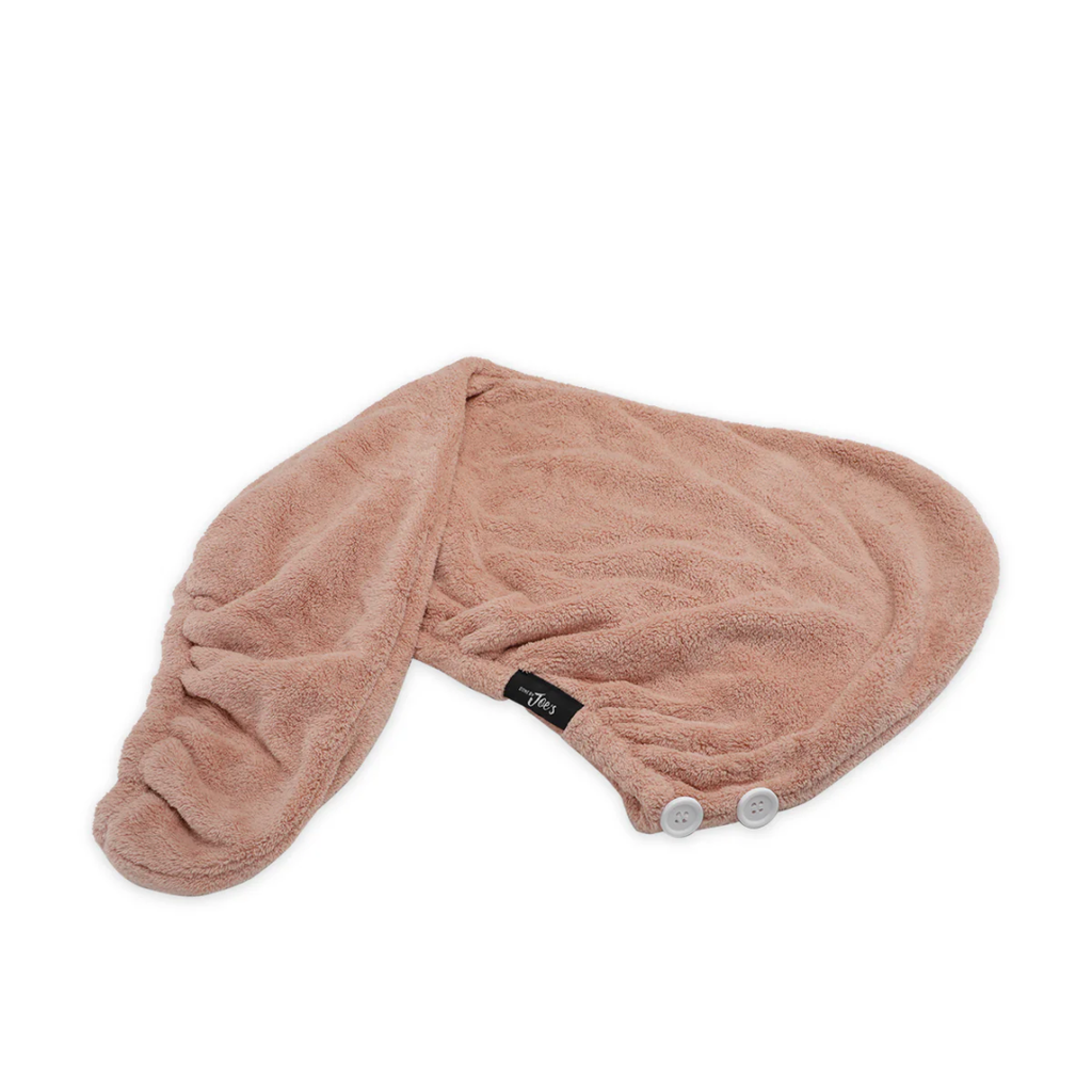 Hair Towel & Satin Pillow Case Set - Caramel 