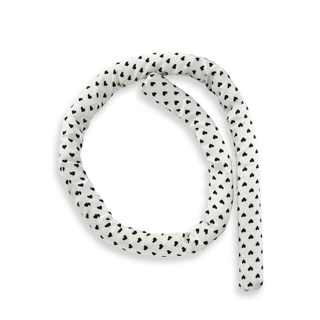 Silk Heatless Hair Curler Set - Black & White