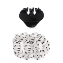 Silk Heatless Hair Curler Set - Black & White