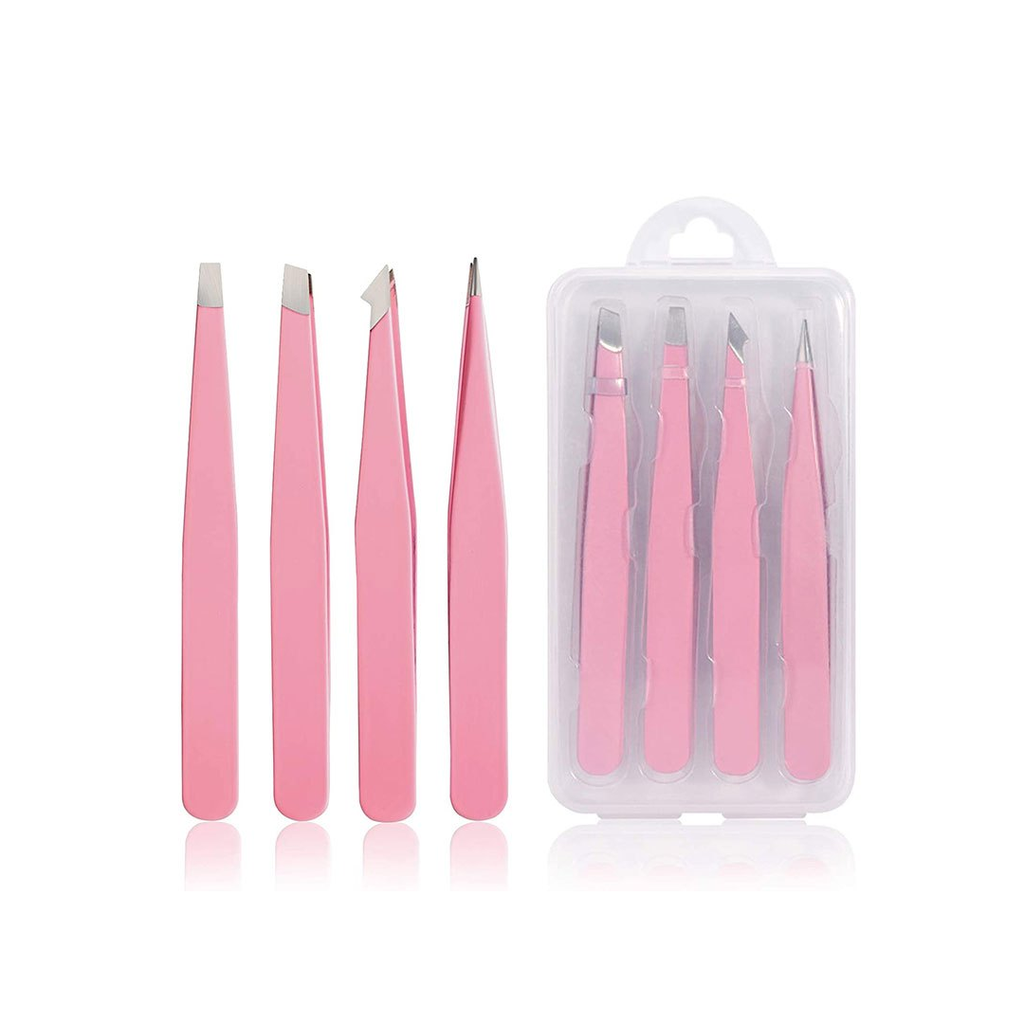 Pink Tweezers Set