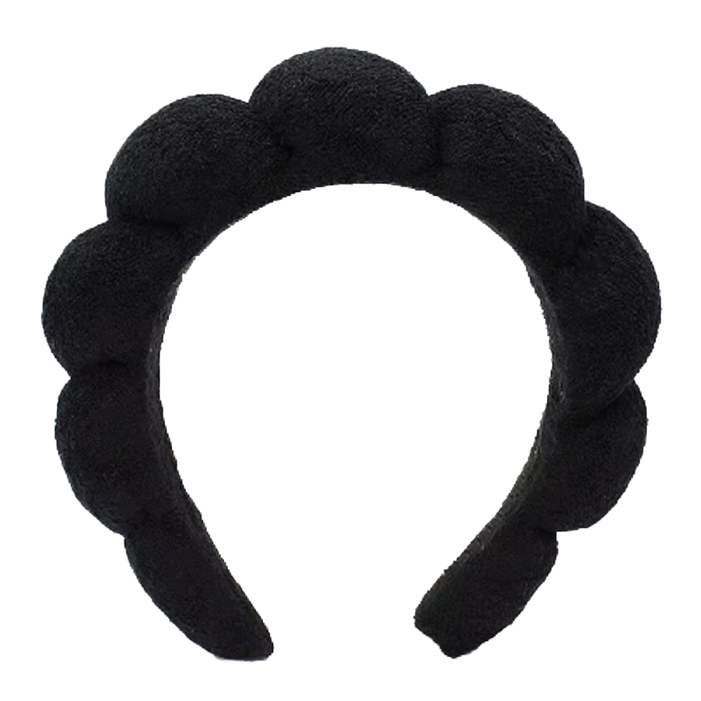 Spa Headband - Cotton Black