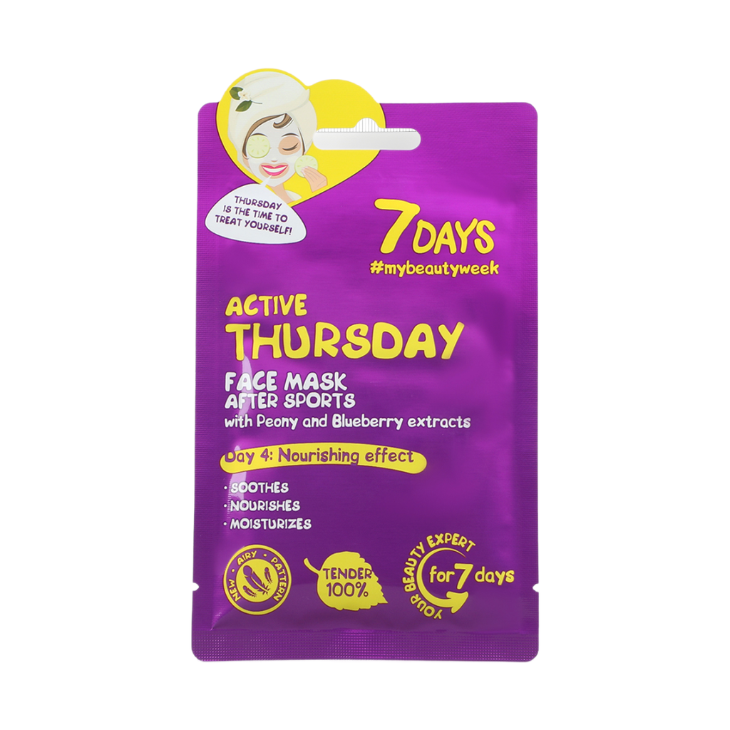 Active Thursday Face Mask – Peony & Blueberry