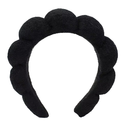 Spa Headband - Cotton Black