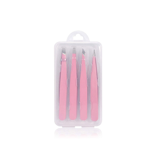 Pink Tweezers Set